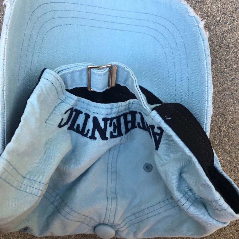 OUTLET DESIGN TRUE BLUE Denim Authentic Embroidered Cap Adjustable Cap - Picture 4 of 6